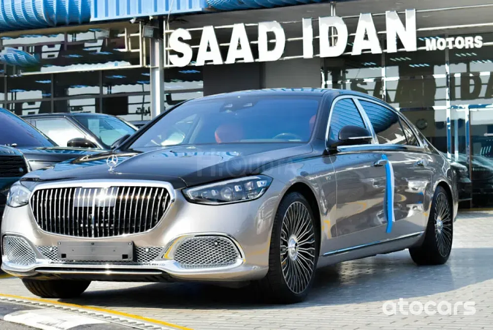 MERCEDES S680 MAYBACH 2022 TWO TONE SILVER - BLACK for sale on HiQuota