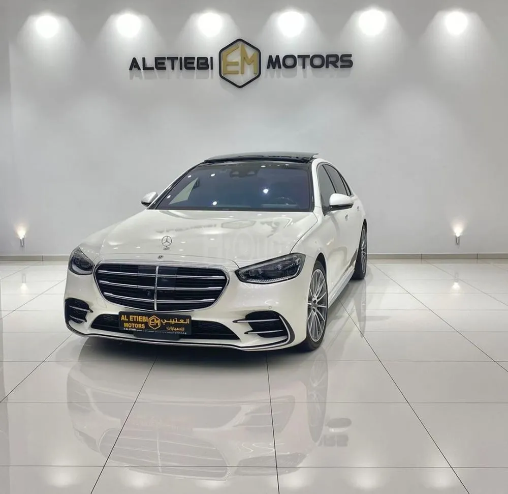 MERCEDES BENZ S580 2022 MODEL YEAR WHITE COLOR EXTERIOR for sale on HiQuota