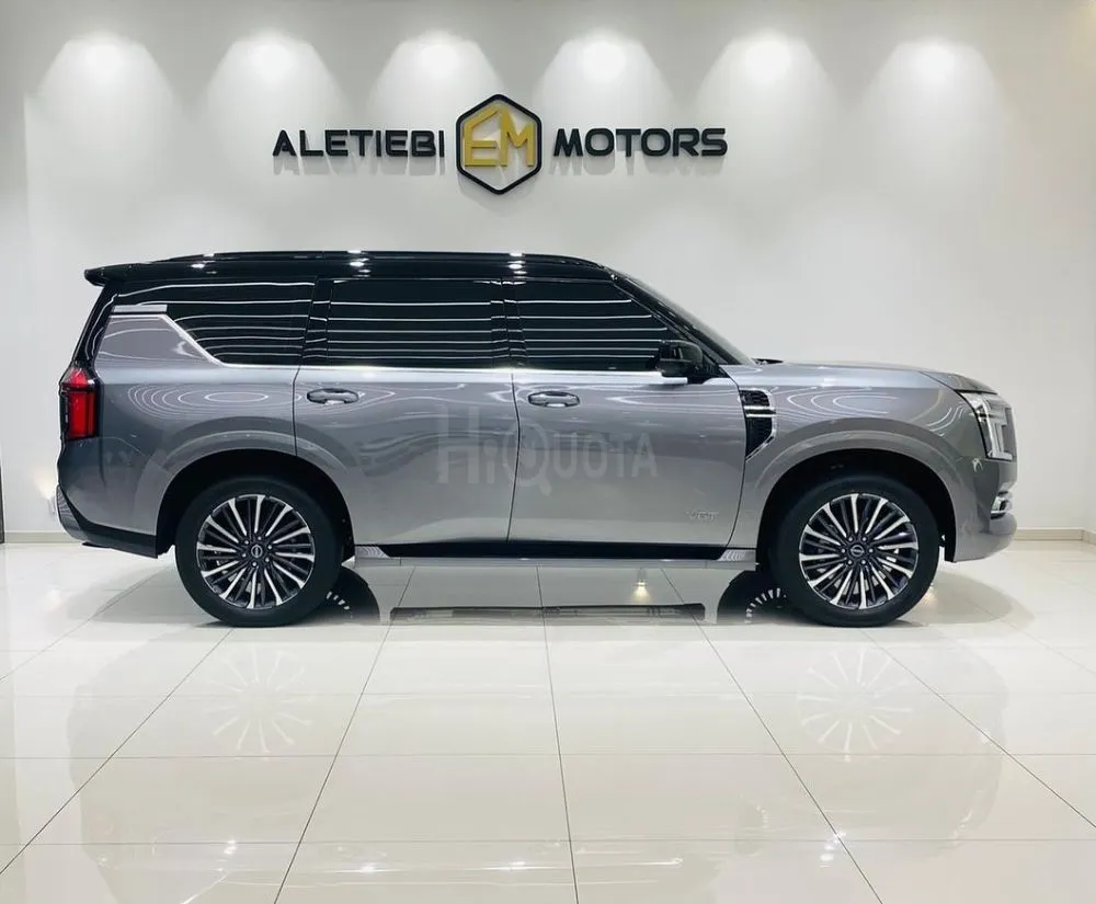 NISSAN PATROL PLATINUM 2025 MODEL YEAR GRAY COLOR WARRANTY AVAILABLE for sale on HiQuota