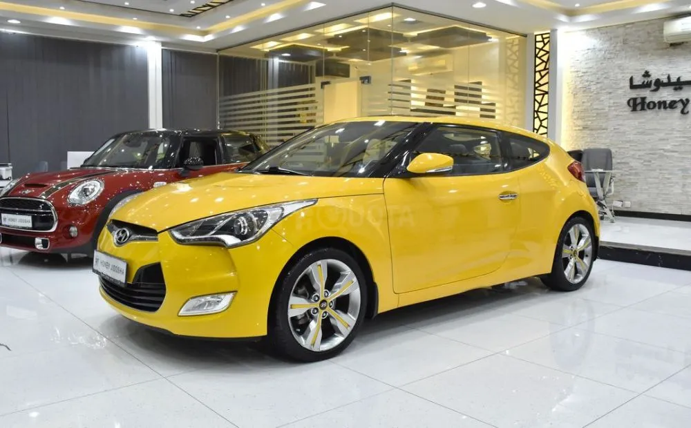 EXCELLENT DEAL for our Hyundai Veloster 1.6L ( 2015 Model ) in Yellow Color GCC Specs for sale on HiQuota
