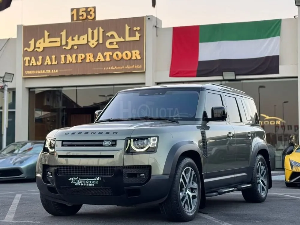 LANDEROVER DEFENDER 2021 SE GCC ALTAYER VERY GOOD CONDITION VERY CLEAN CAR FULL OPTION FULL V6 P400 RING WHEEL 22