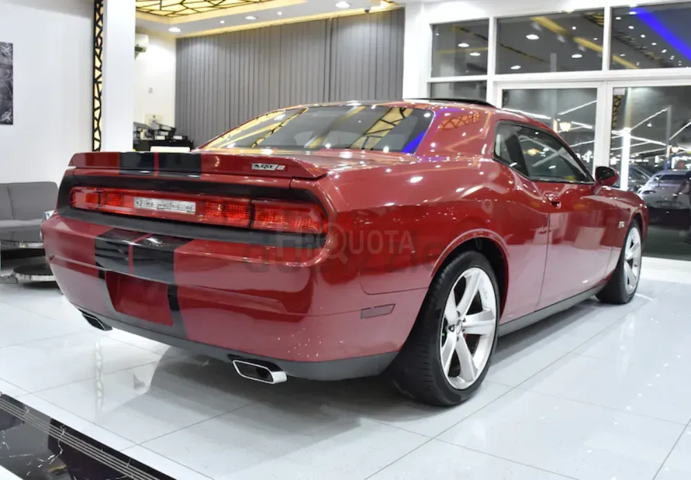 ORIGINAL PAINT ( صبغ وكاله ) Dodge Challenger SRT8 392 HEMI ( 2012 Model ) in Red Color GCC Specs for sale on HiQuota