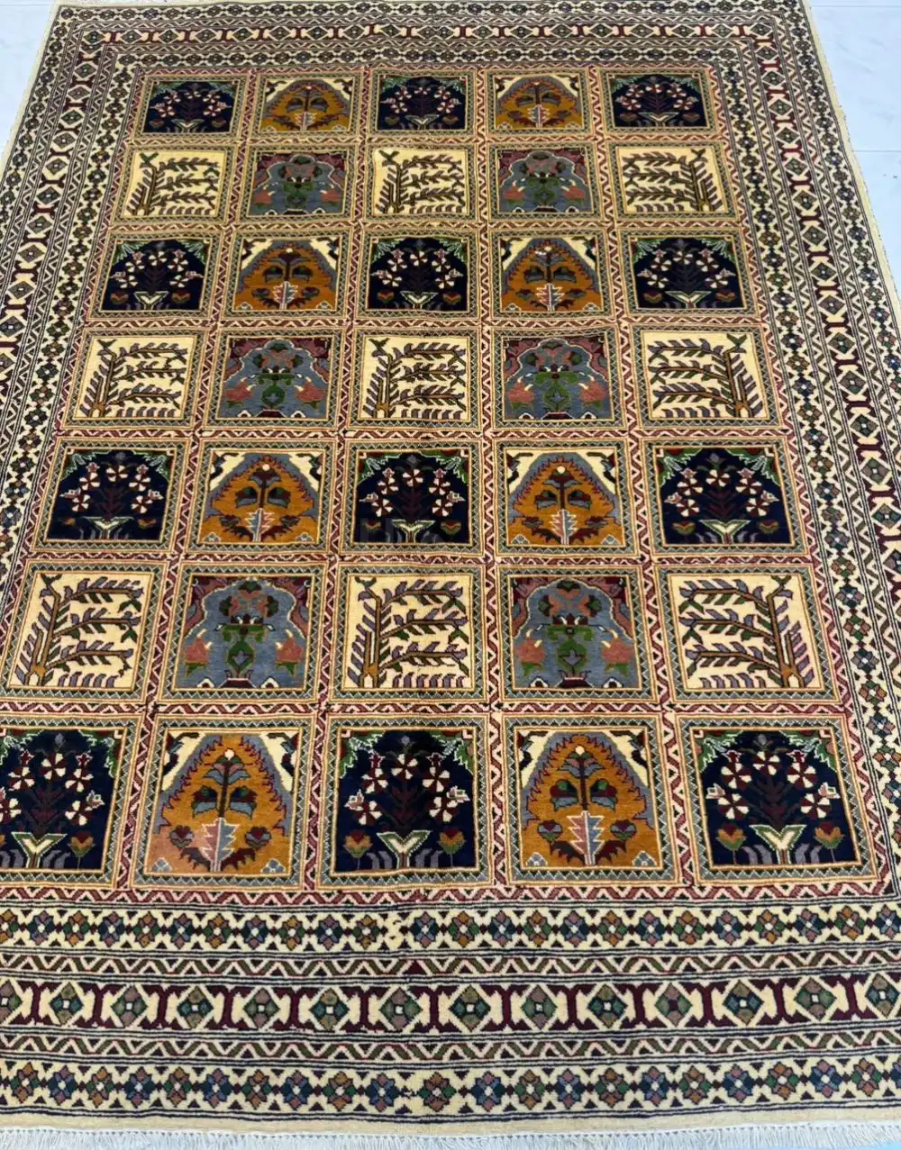 Beautiful Handmade Afghani 4 season design carpet