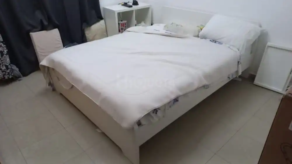 Ikea Bed & Matress, Tv Unit, Wardrobe & Coffee Table