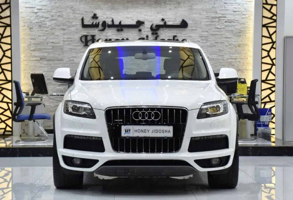 Audi Q7 EXCELLENT DEAL for our Audi Q7 S-Line QUATTRO ( 2015 Model ) in White Color GCC Specs for sale on HiQuota