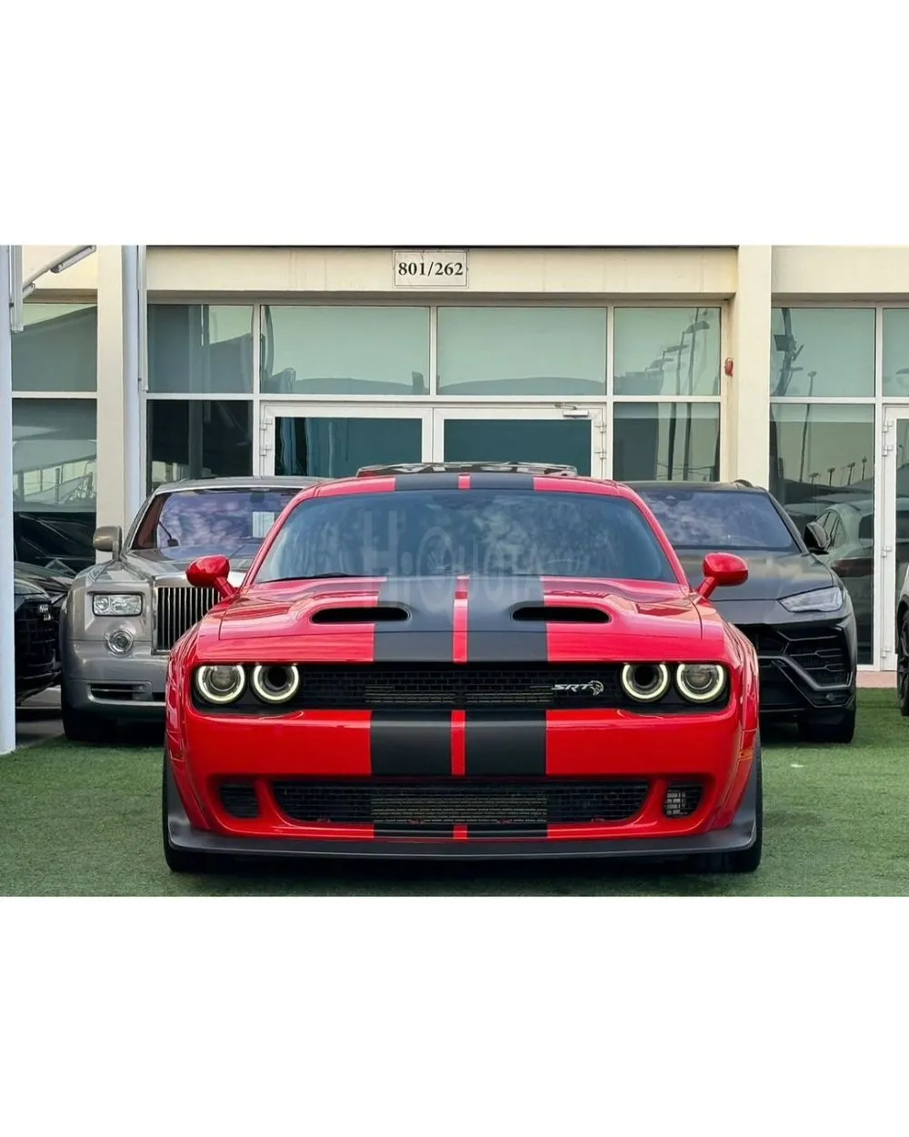 DODGE CHARGER HELLCAT REDEYE SRT 2019 WIDEBODY ORIGINAL under warranty Last call GCC FULL OPTION ( 797HP ) Service history Original paint