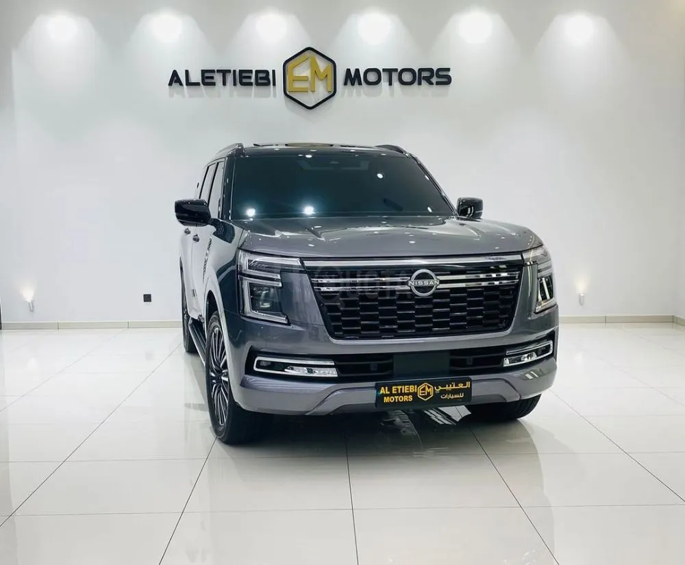 NISSAN PATROL PLATINUM 2025 MODEL YEAR GRAY COLOR WARRANTY AVAILABLE for sale on HiQuota