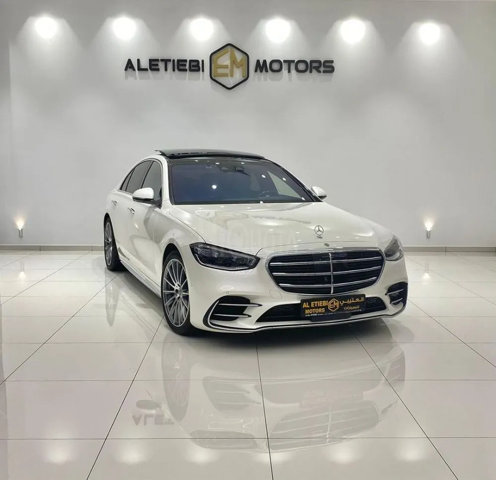 MERCEDES BENZ S580 2022 MODEL YEAR WHITE COLOR EXTERIOR for sale on HiQuota