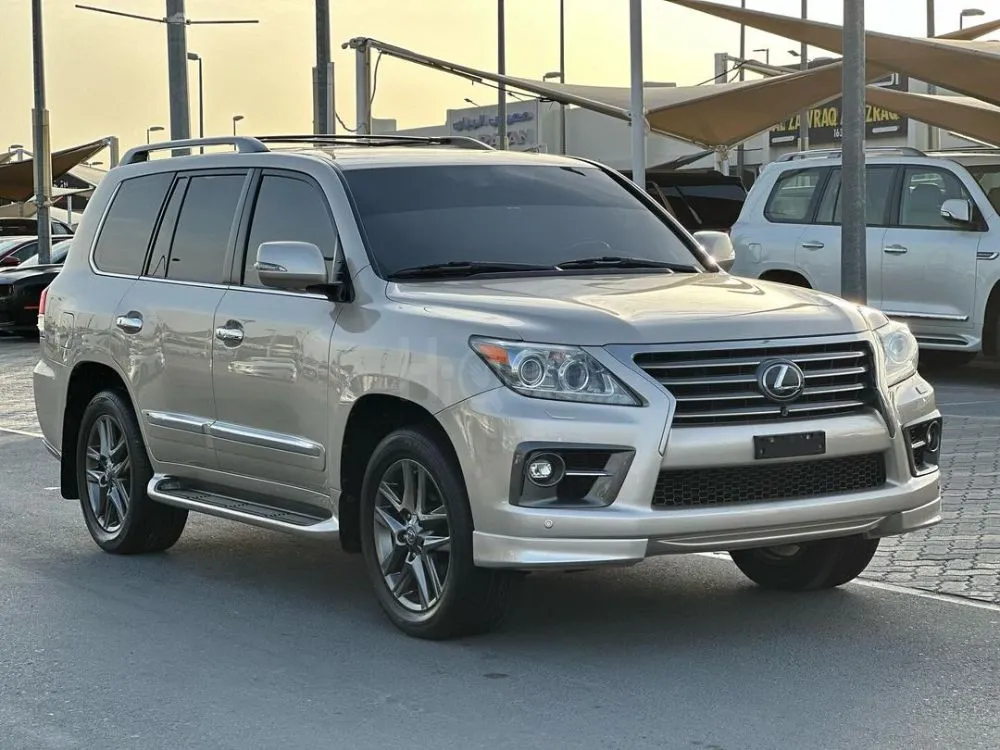 Lexus LX 570 2014  GCC  color is golden inside saffron for sale on HiQuota