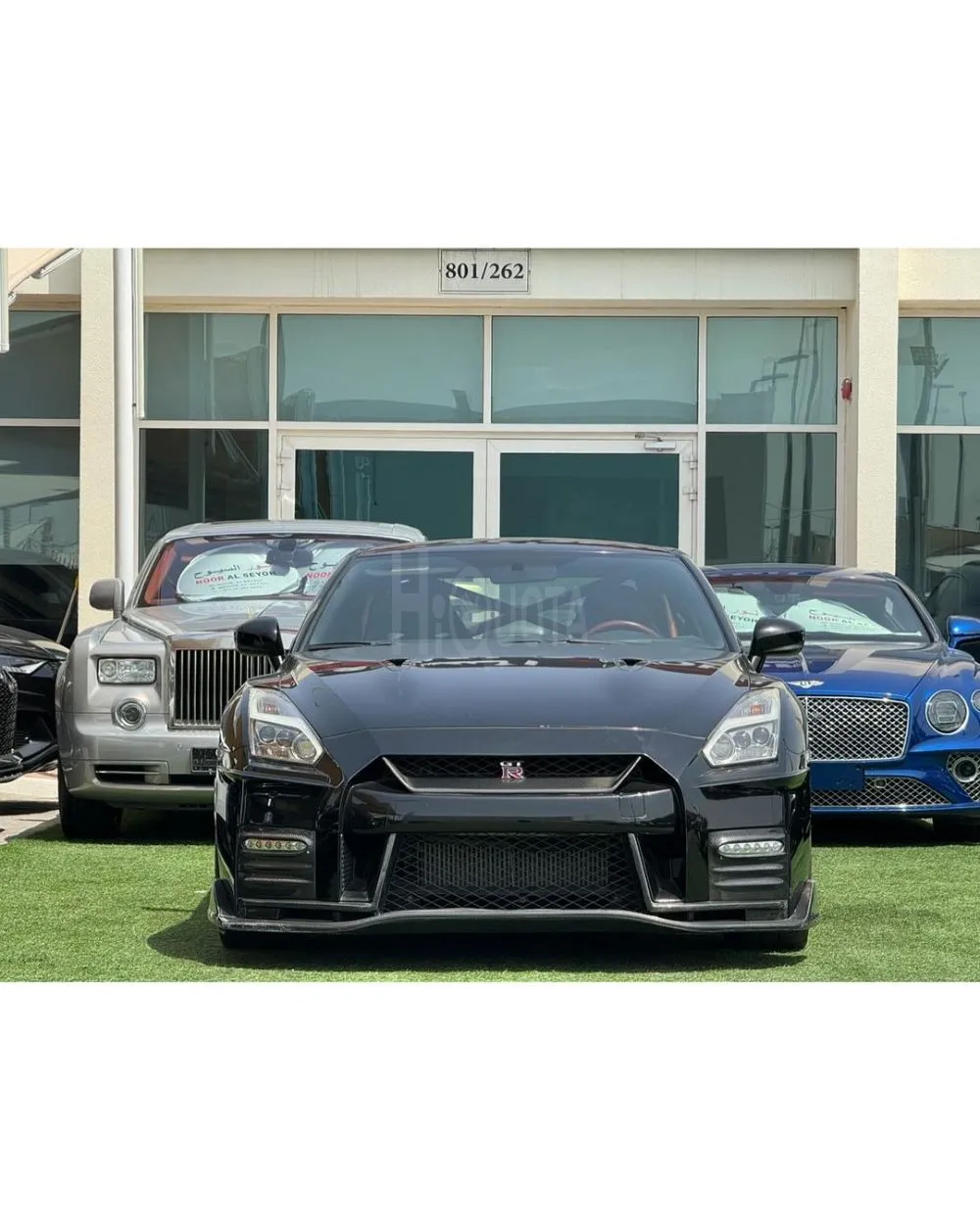 NISSAN GTR BLACK EDITION GCC 2016 BODYKIT NISMO ALFA 7+ FULL OPTION FULL CARBON FIBER