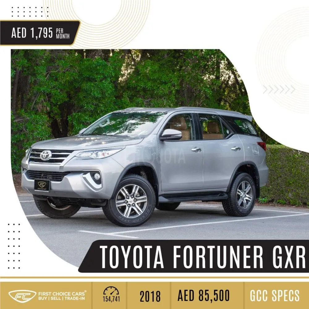 Toyota Fotuner GXR V6 -2018 Specs: GCC