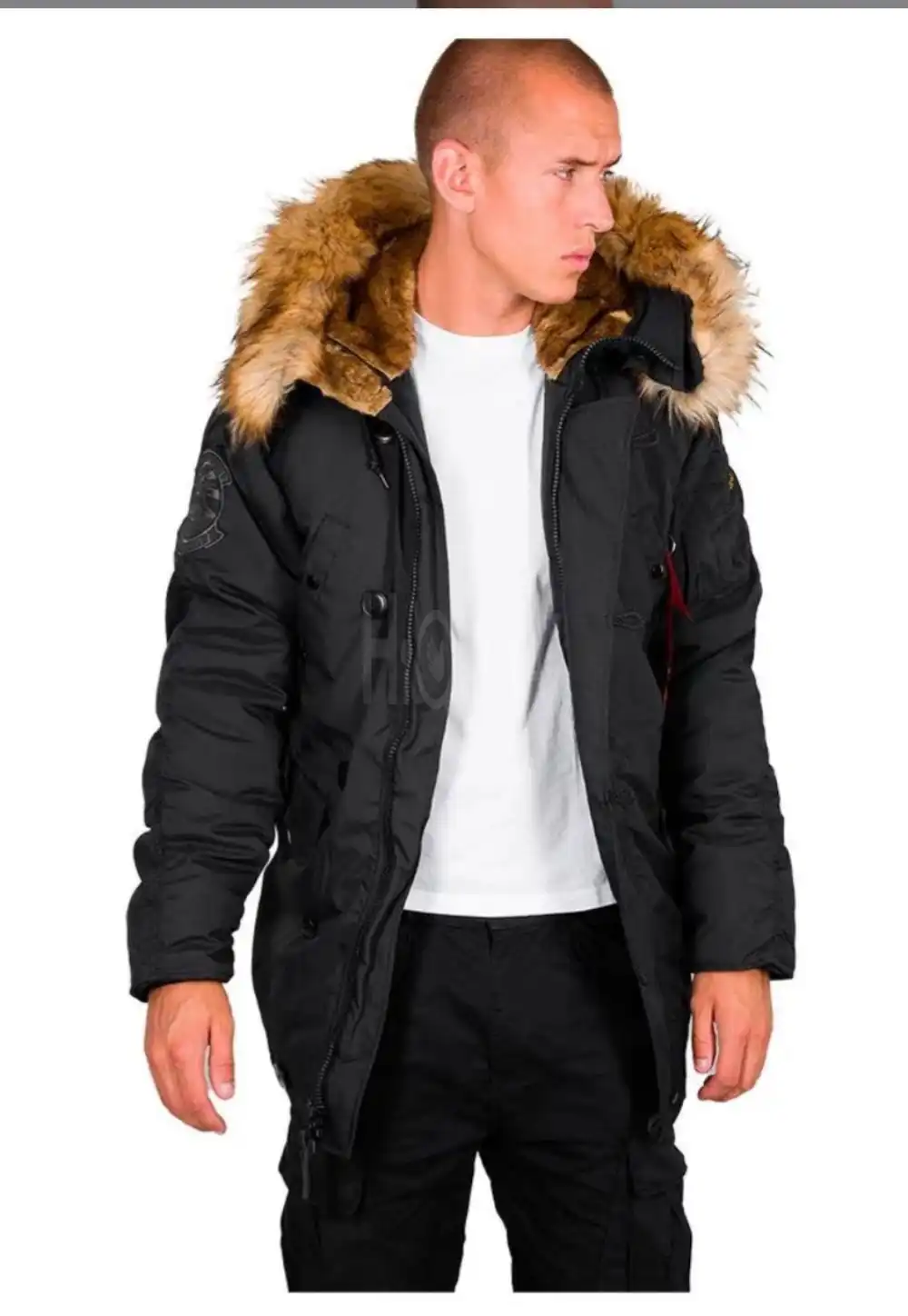 Original Alpha Industries Parka with removable fur. Medium size