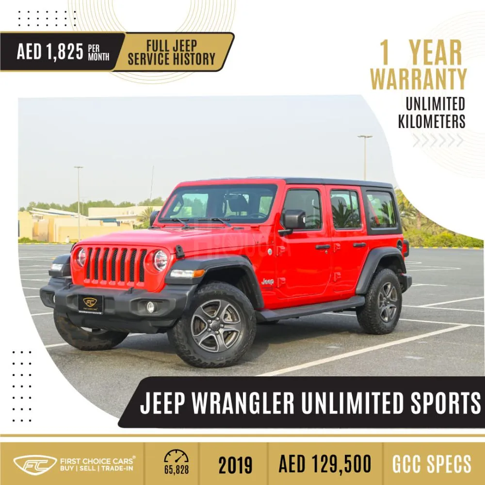 JEEP - WRANGLER UNLIMITED SPORT - 2019 Specs: GCC for sale on HiQuota