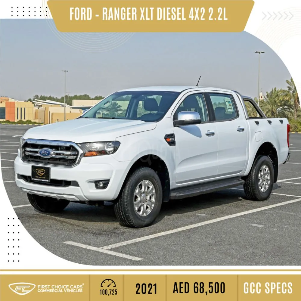 FORD – RANGER XLT DIESEL 4X2 DOUBLE CAB 2.2L - 2021 Specs: GCC for sale on HiQuota