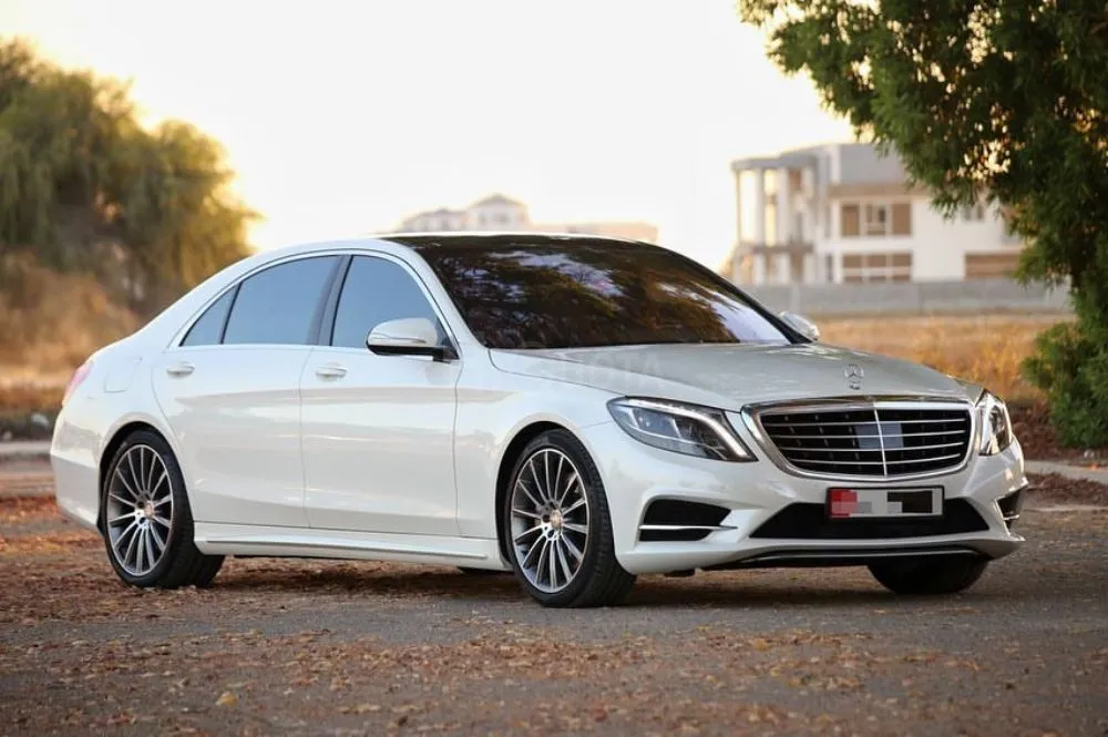 Mercedes (S500) Model: 2014 Colour: white in espresso for sale on HiQuota