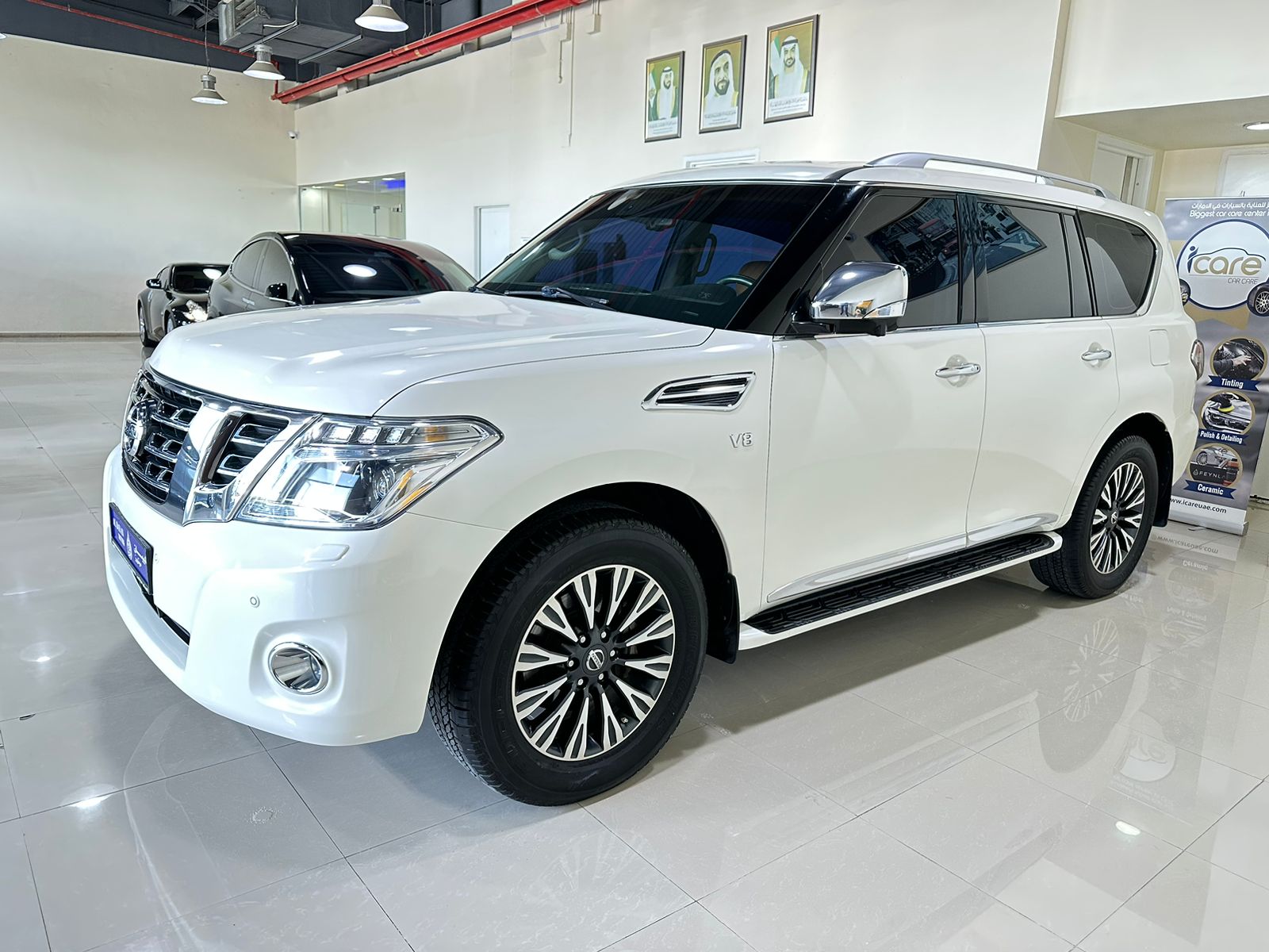 Nissan Patrol Platinum 400 white for sale on HiQuota