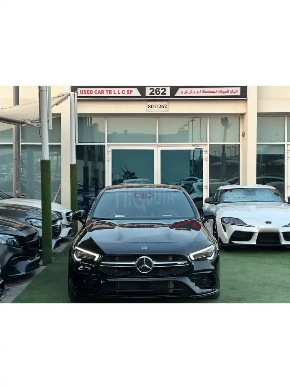 MERCEDES BENZ AMG CLA35 GCC 2023 Edition 55 ( Special Order ) Full Service History ( Under Warranty ) Original Paint Zero Accidents Recaro Seats Full option Full Carbon Fibe