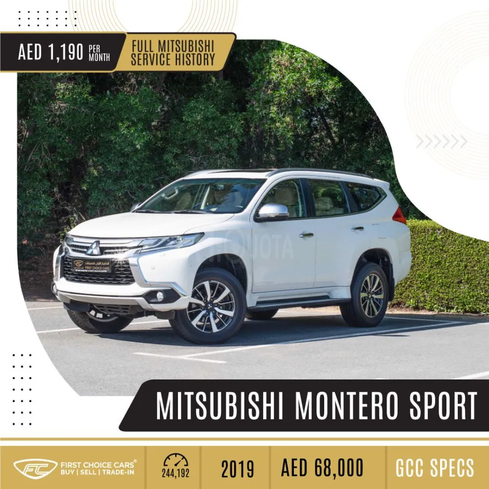 MITSUBISHI MONTERO SPORT - GLS 4WD - 2019  Specs: GCC for sale on HiQuota