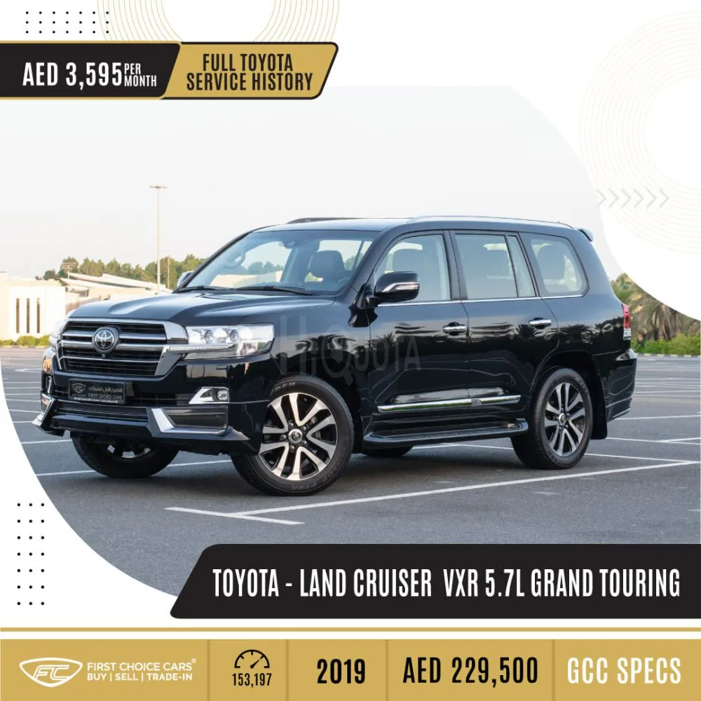 TOYOTA - LAND CRUISER VXR 5.7L GRAND TOURING - 2019  ر VXR 5.7L جراند تورينج - ٢٠١٩