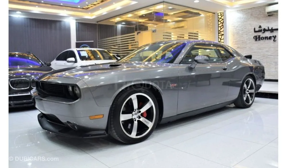 Dodge Challenger SRT8 EXCELLENT DEAL for our Dodge Challenger SRT 392HEMI ( 2012 Model ) in Grey Color GCC Specs for sale on HiQuota