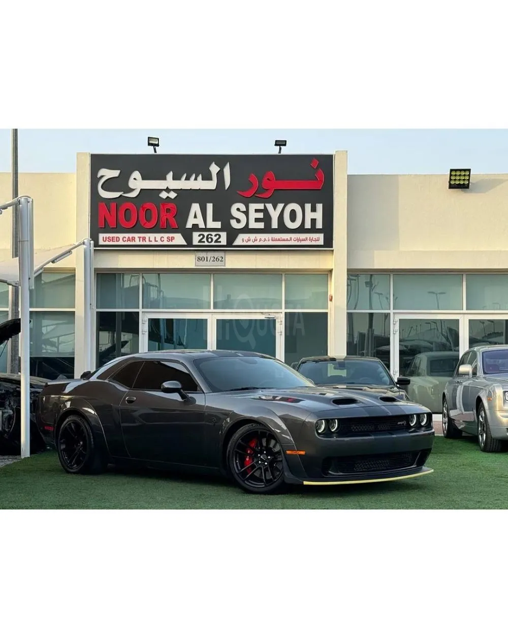 DODGE CHALLENGER HELLCAT REDEYE SRT 2020 WIDEBODY ORIGINAL GCC FULL OPTION ( 797HP ) Service history Under warranty Last call for sale on HiQuota