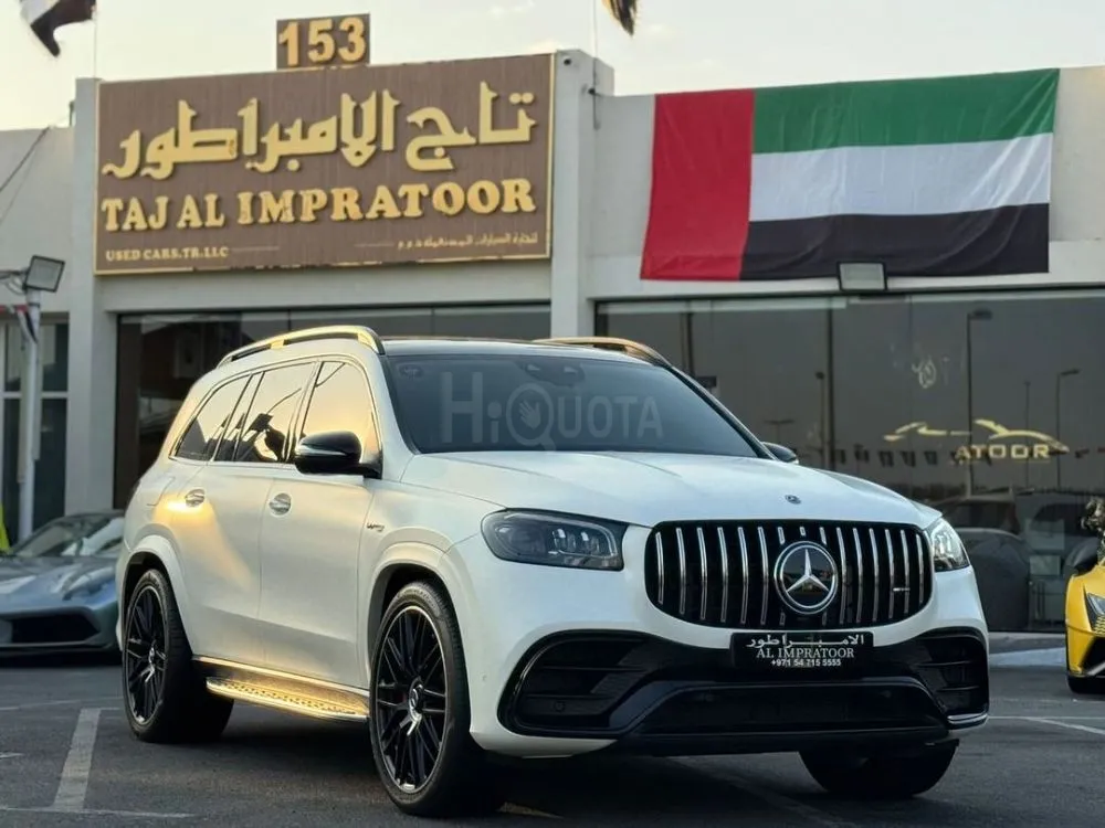 MERCEDES GLS63 AMG V8 2021 GCC FIRST OWNER FREE ACCIDENT ORIGINAL PAINT WARRANTY WITH SERVICE CONTRACT VERY GOOD CONDITION FULL SERVICE HISTORY RADAR PANORAMA VERY CLEAN CAR