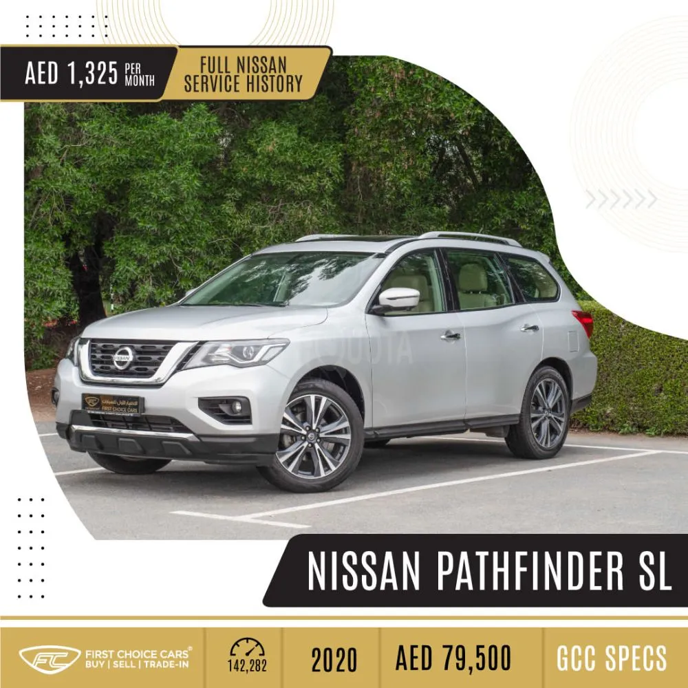 NISSAN PATHFINDER - SL 3.5L - 2020 Specs: GCC for sale on HiQuota