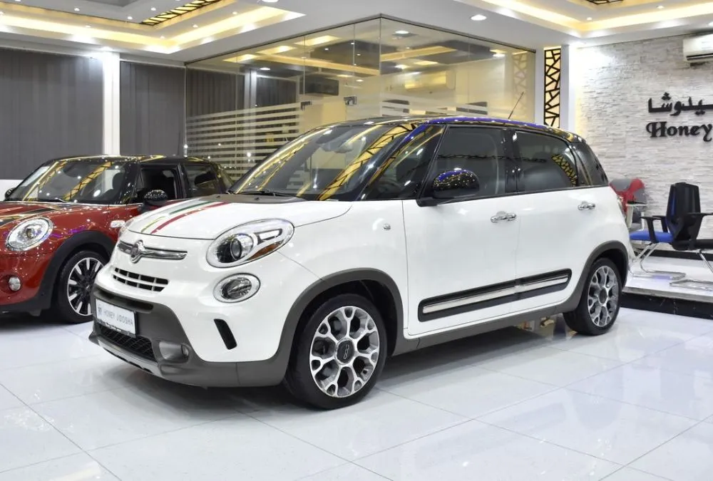 EXCELLENT DEAL for our FIAT 500 L ( 2015 Model ) in White Color GCC Specs for sale on HiQuota