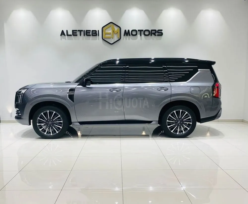 NISSAN PATROL PLATINUM 2025 MODEL YEAR GRAY COLOR WARRANTY AVAILABLE for sale on HiQuota