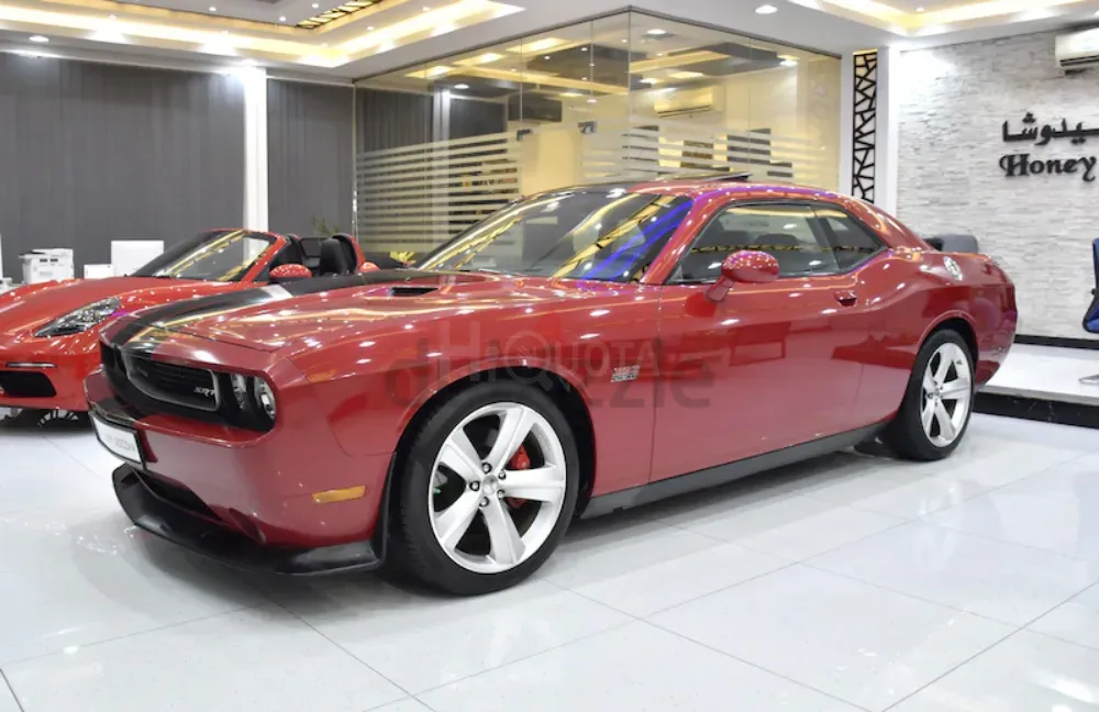 ORIGINAL PAINT ( صبغ وكاله ) Dodge Challenger SRT8 392 HEMI ( 2012 Model ) in Red Color GCC Specs for sale on HiQuota