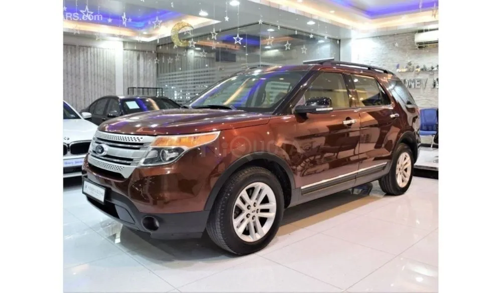 EXCELLENT DEAL for our Ford Explorer XLT 4WD ( 2015 Model! ) in Brown Color! GCC Specs for sale on HiQuota