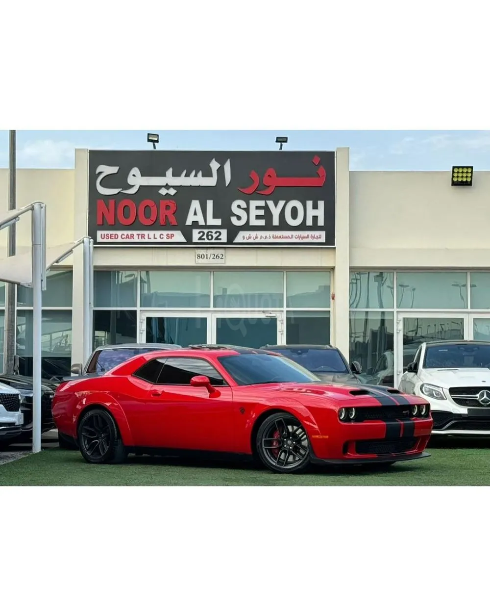DODGE CHARGER HELLCAT REDEYE SRT 2019 WIDEBODY ORIGINAL under warranty Last call GCC FULL OPTION ( 797HP ) Service history Original paint