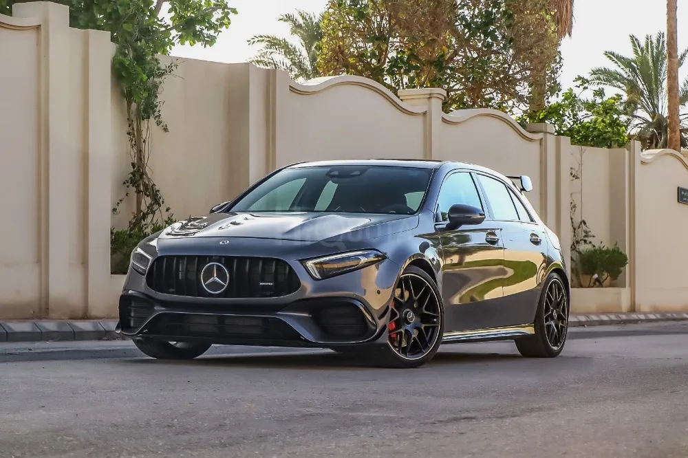 مرسيدس  موديل 2022 خليجي قرقاش السعر160 الف فل ابشن ماشي 29  الف A45 للبيع for sale on HiQuota