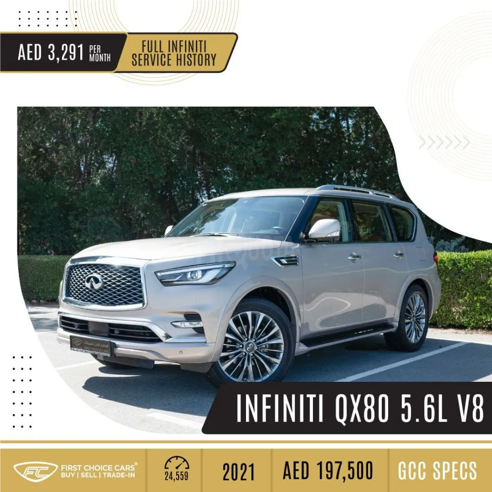 INFINIT QX80 5.6L V8 - 2021  Specs: GCC for sale on HiQuota