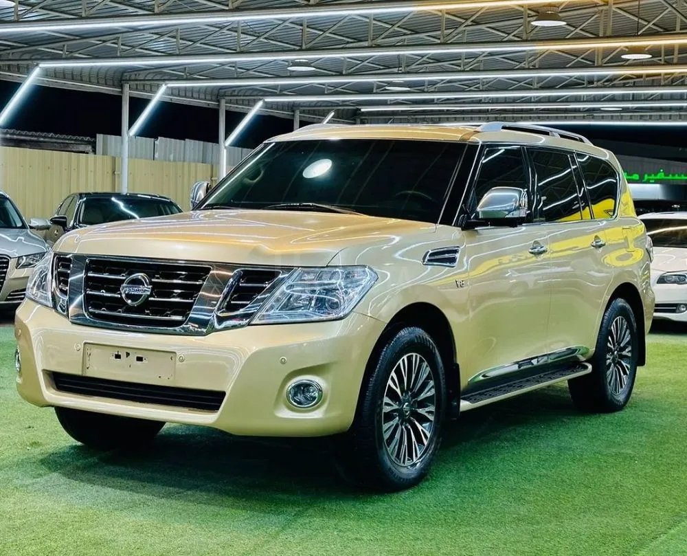 Nissan Patrol Platinum, small machine, 2014 model, Gulf specifications, agency condition for sale on HiQuota