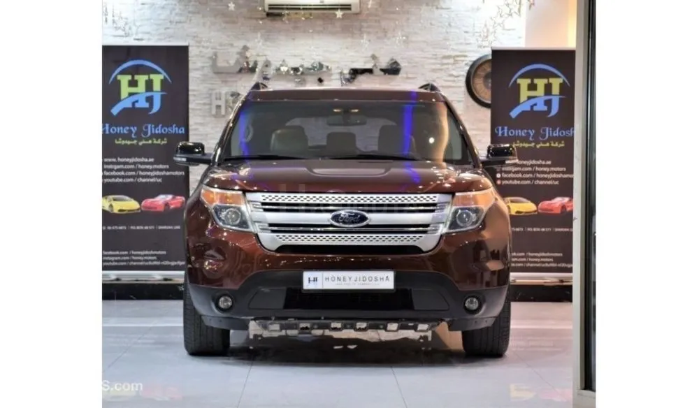 EXCELLENT DEAL for our Ford Explorer XLT 4WD ( 2015 Model! ) in Brown Color! GCC Specs for sale on HiQuota