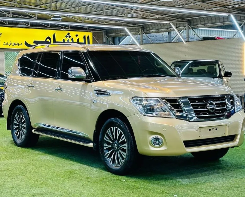 Nissan Patrol Platinum, small machine, 2014 model, Gulf specifications, agency condition for sale on HiQuota