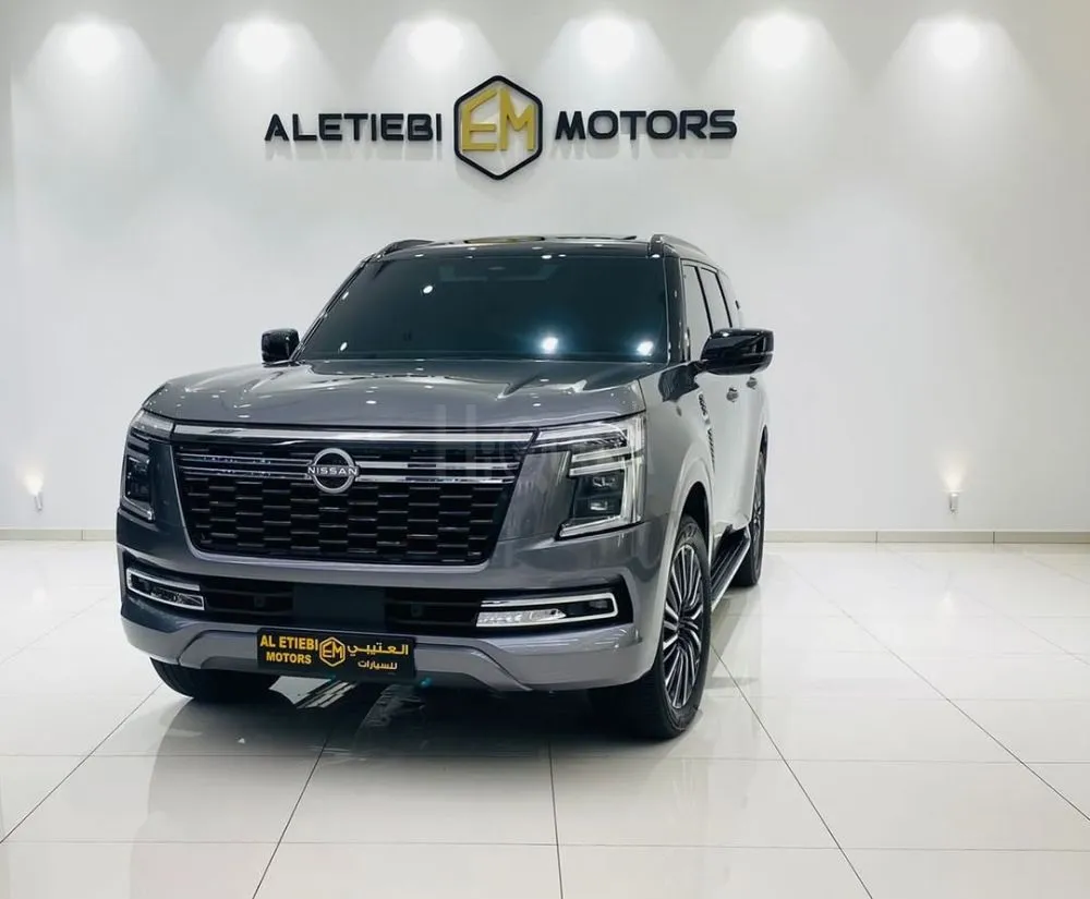NISSAN PATROL PLATINUM 2025 MODEL YEAR GRAY COLOR WARRANTY AVAILABLE for sale on HiQuota