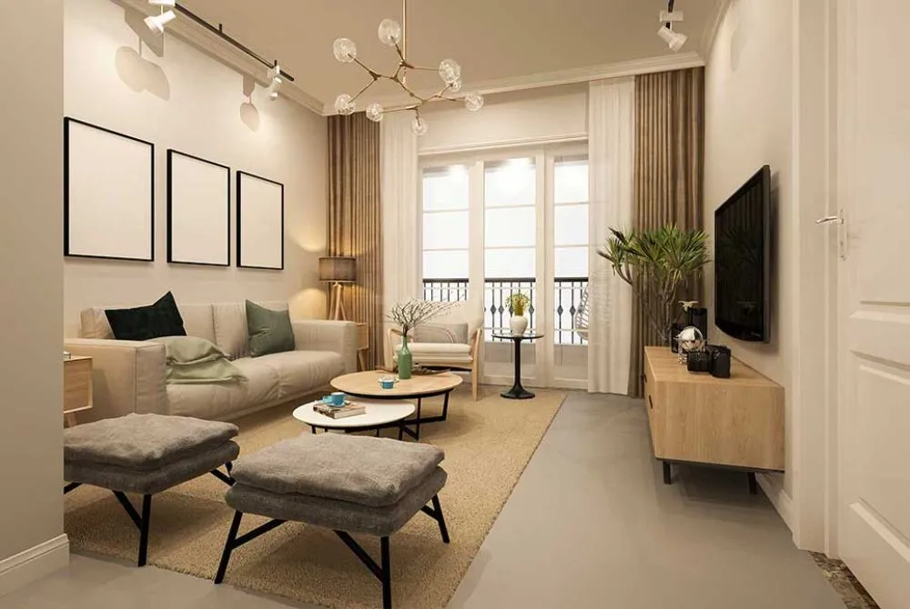 Stylish Living Room Interior Design Services in Dubai